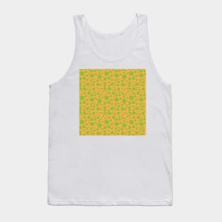 Green dots on yellow Tank Top